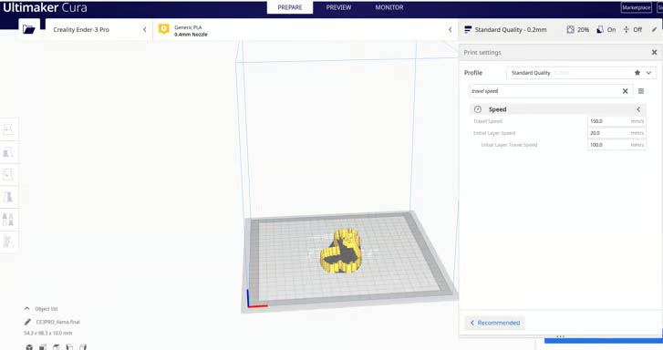 تنظیم سرعت پرینت