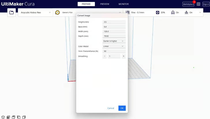 ساخت مدل لیتوفان برای پرینت سه بعدی