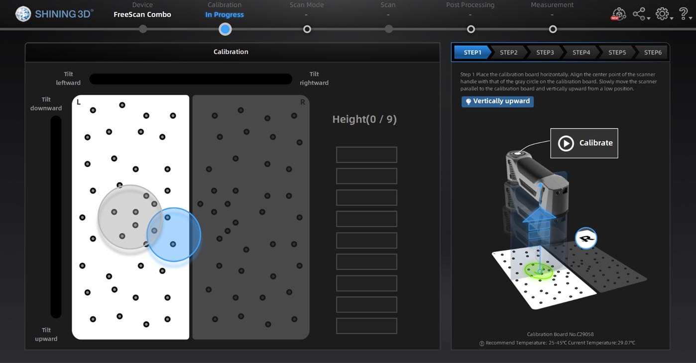 کالیبراسیون اسکنر FreeScan Combo