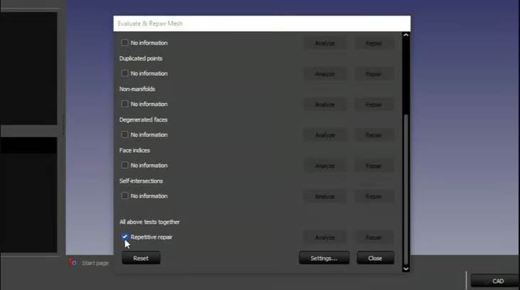 تعمیر فایل با فرمت STL