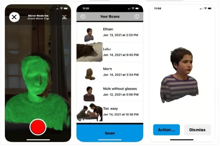 &nbsp;اپلیکیشن EM3D: Ethan Makes 3D Scanner