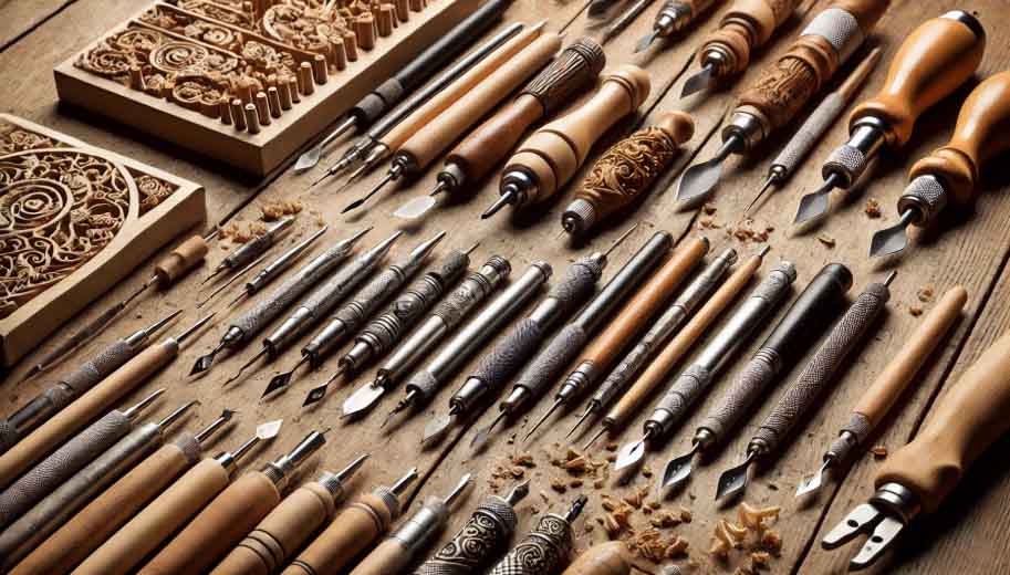 &nbsp;ابزارهای حکاکی دستی