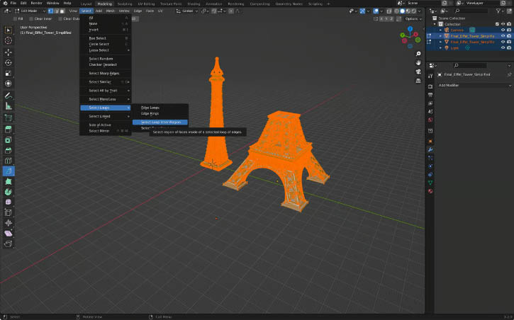 تقسیم مدل با بلندر