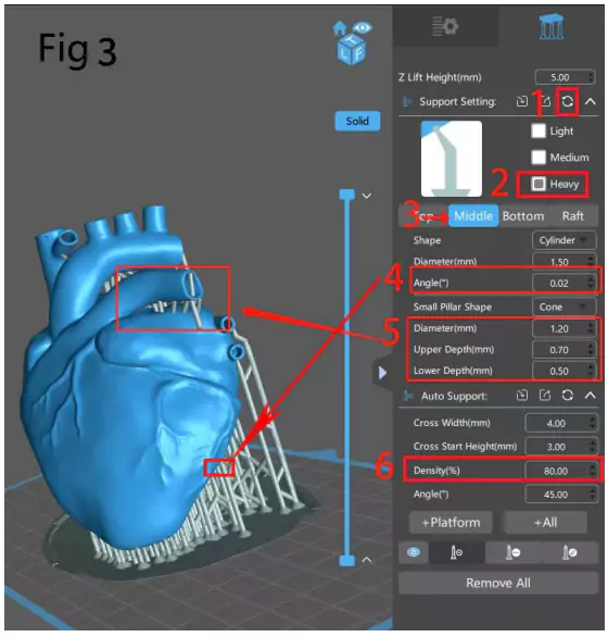 تنظیمات استاندارد چاپ رزین FX60 FX60