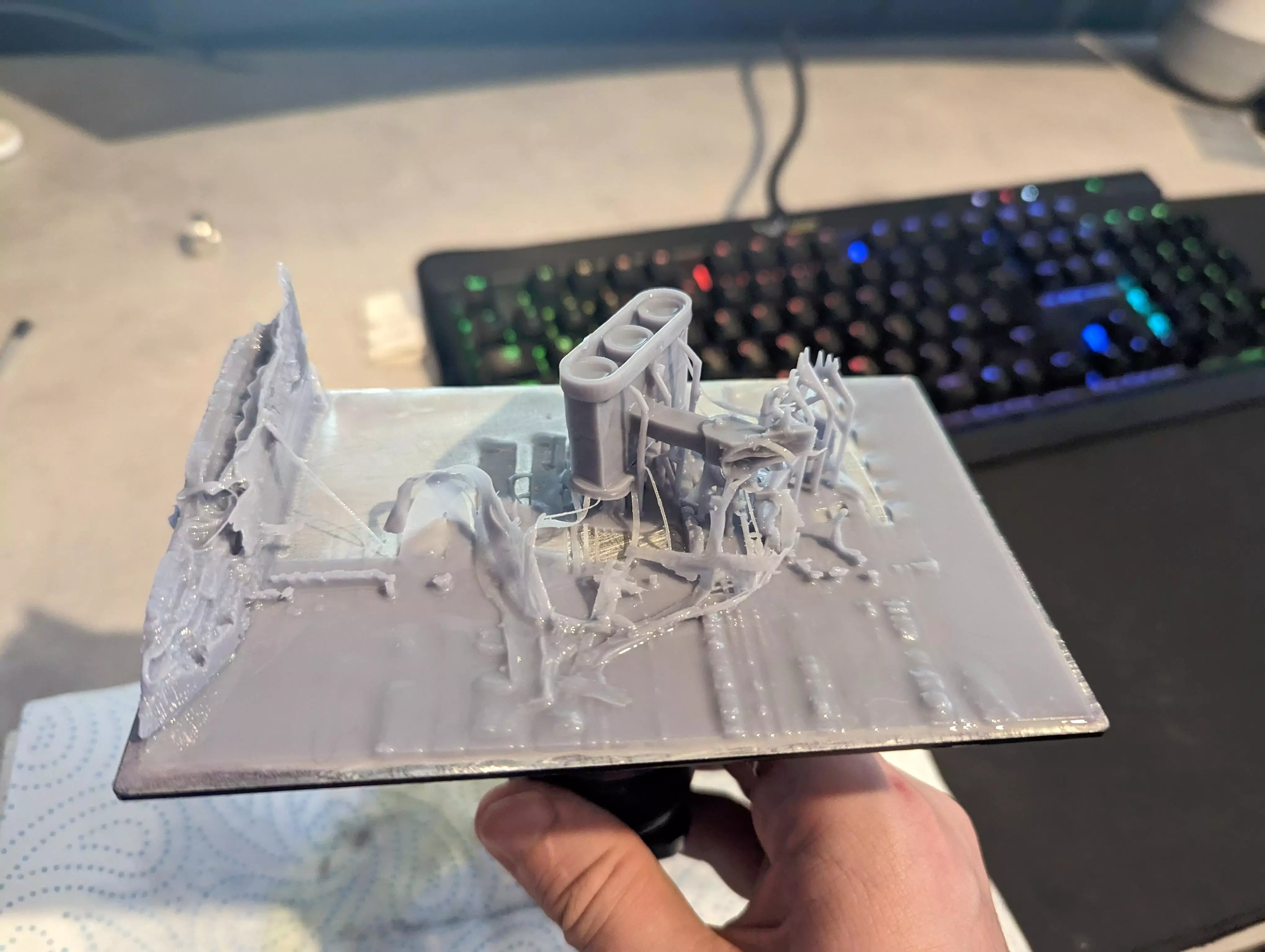 جدا شدن یا جابجایی بخشی از پرینت