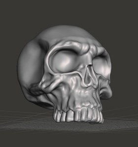 فایل جمجمه انسان - skull 3d file