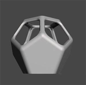 فایل سه بعدی گلدان شش وجهی - hexagonal vase