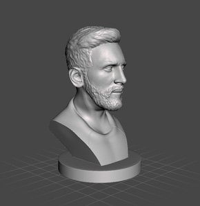 فایل سه بعدی مجسمه مسی - Messi sculputer 3d file