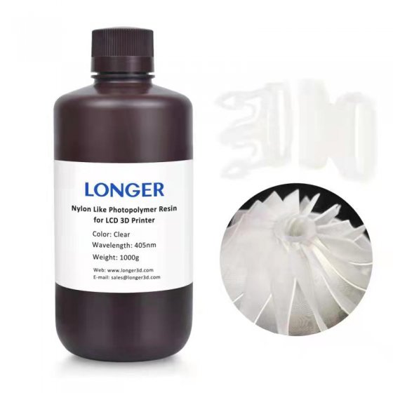 رزین نایلون شفاف لانگر | Longer3d Clear Nylon Resin
