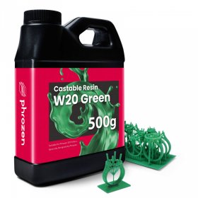 رزین ریختگری فروزن با 20 درصد وکس | Phrozen Castable W20 Green Resin
