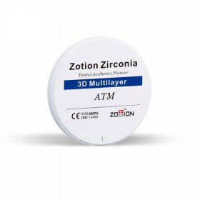 بلاک زیرکونیا زوشن مدل ATM با هفت لایه رنگ | Zotion 3D Multilayer Zirconia ATM