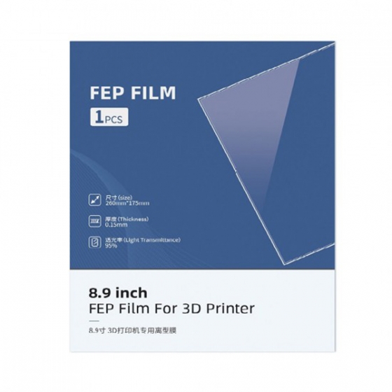 فیلم FEP سایز 8.9 اینچی برند انی کیوبیک | Anycubic FEP Film 8.9 inch