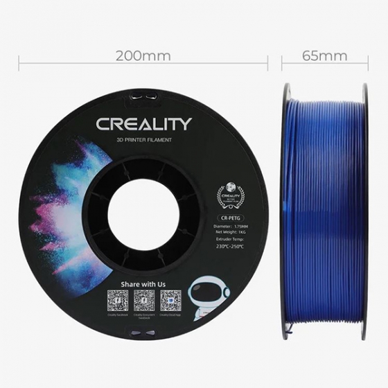 فیلامنت CR PETG آبی کریلیتی Creality CR PETG Blue Filament