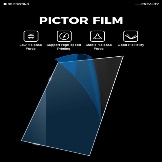 فیلم Pictor Film-High Speed اصلی Creality سایز 290X200mm