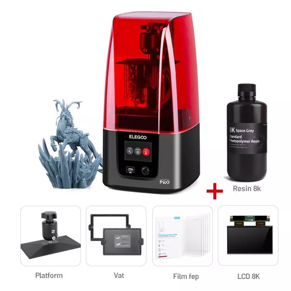 پرینتر سه بعدی رزینی الگو | ELEGOO Mars 3 Pro 4k 6inch Resin 3D Printer