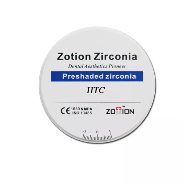 بلنک زیرکونیا زوشن مدل HTC با رنگ طبیعی | Zotion Preshaded Zirconia Blank HTC بلنک زیرکونیا زوشن مدل HTC با رنگ طبیعی | Zotion Preshaded Zirconia Blank HTC