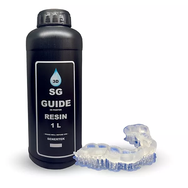 رزین منعطف لثه سنرتک | Senertek Flexible Denture Base resin | Senertek Surgical Guide Clear Resin