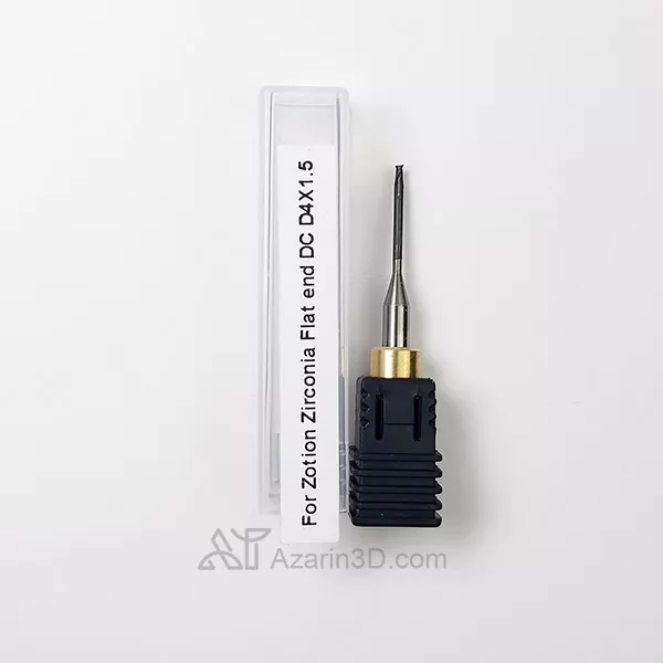 مته زیرکونیا میلینگ zotion مدل Flat End DC D4X1.5