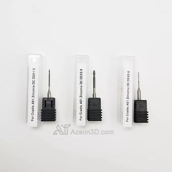 ست سه عددی مته زیرکونیا میلینگ  Cradle A51 مدل DC