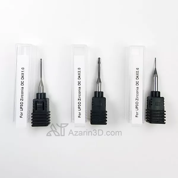ست سه عددی مته زیرکونیا میلینگ UP3D مدل DC