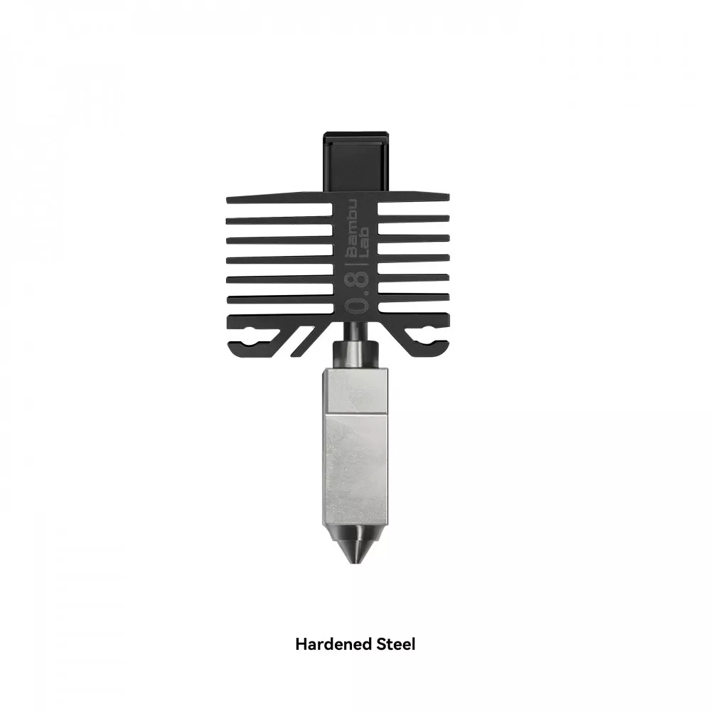 HOTEND با نازل استیل سخت شده 0.8mm کمپانی BAMBU LAB سری P1 و X1