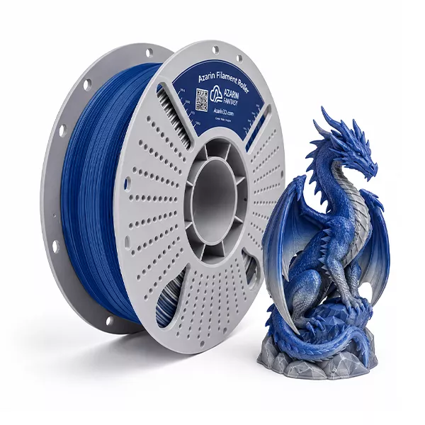 فیلامنت دو رنگ Silk PLA Blue + Silver آذرین