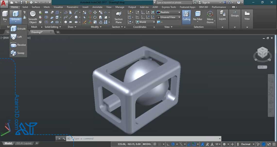 مراحل ارسال مدل AutoCAD به سرویس پرینت سه‌بعدی: