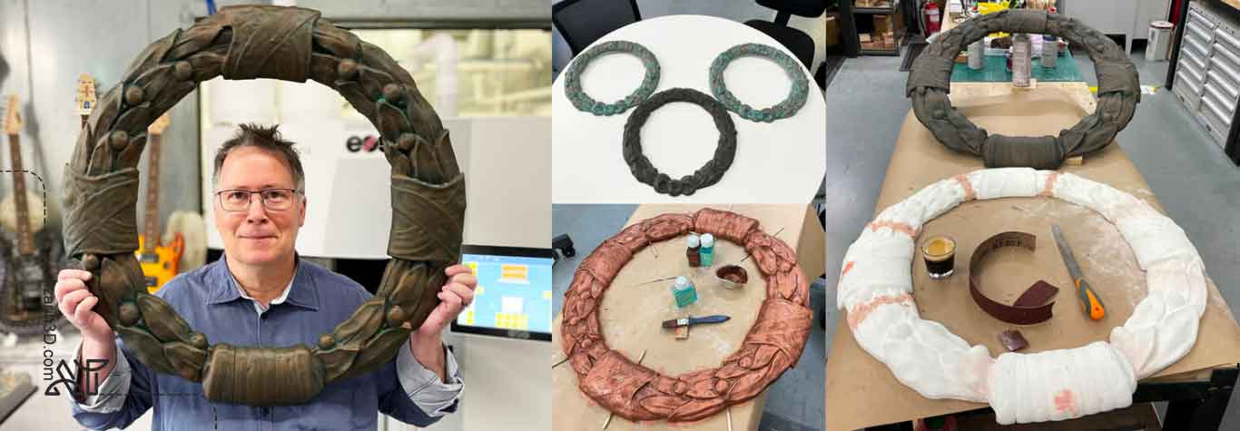 چاپ سه‌بعدی با رشته ترموپلاستیک برنزی