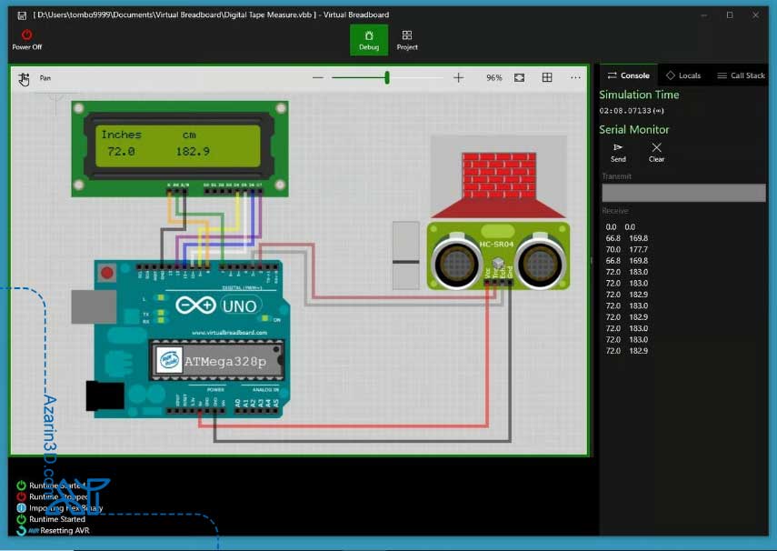 Virtual Breadboard & Avatar Hardware تجربه سخت‌افزار مجازی و واقعی ترکیبی