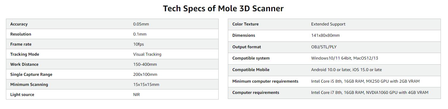 mole 3dscanner