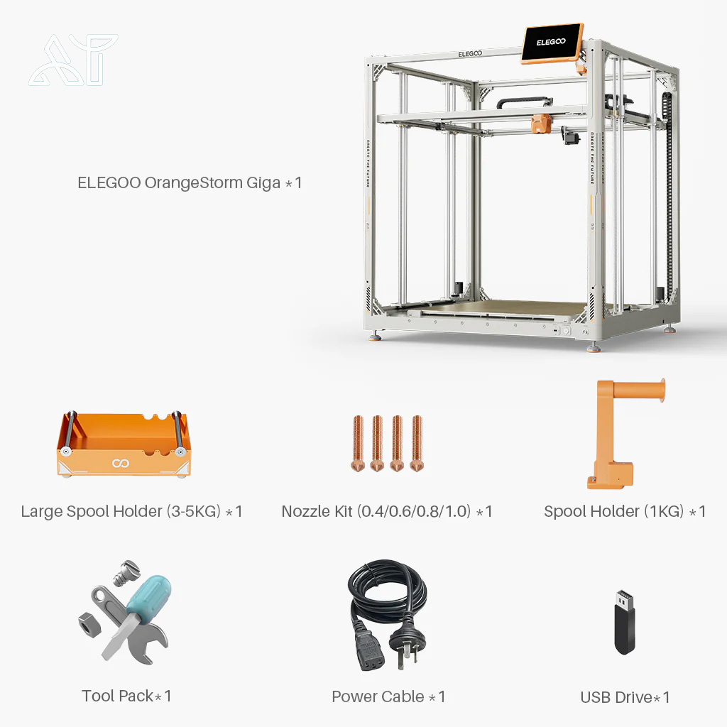 پرینتر سایز بزرگ فیلامنتی Elegoo OrangeStorm Giga
