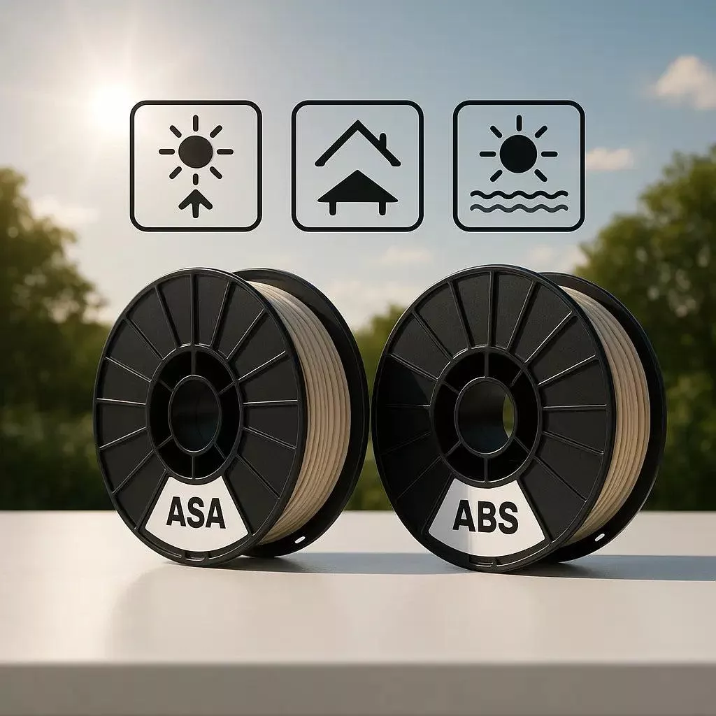 تفاوت فیلامنت ABS و ASA برای قطعات Outdoor